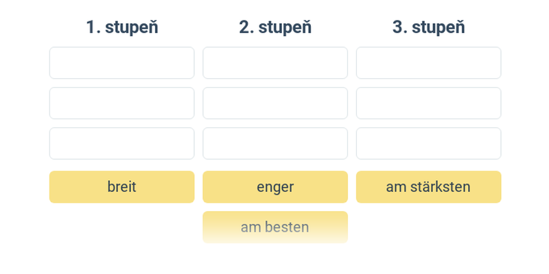 Stupňování příd. jm. (a příslovcí)