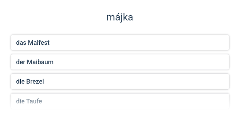 Svátky: společný základ slovíček