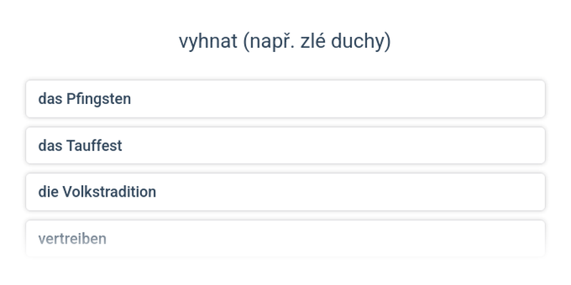 Svátky: společný základ slovíček