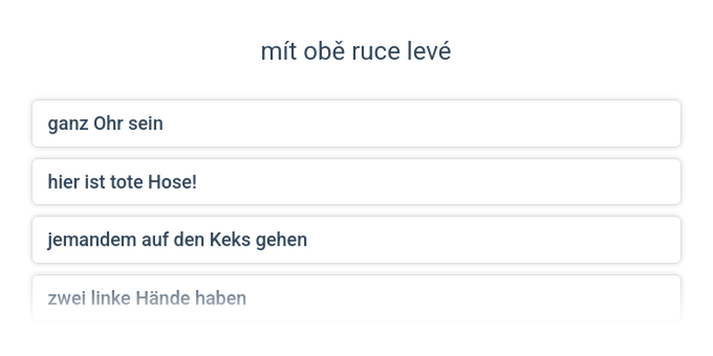 Jednoduché idiomy v němčině