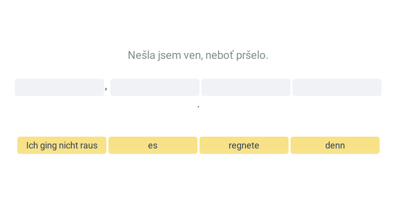 Po spojkách weil a denn