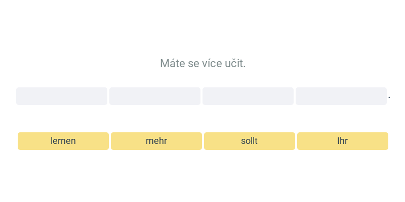 Se způsobovým slovesem – přítomný čas