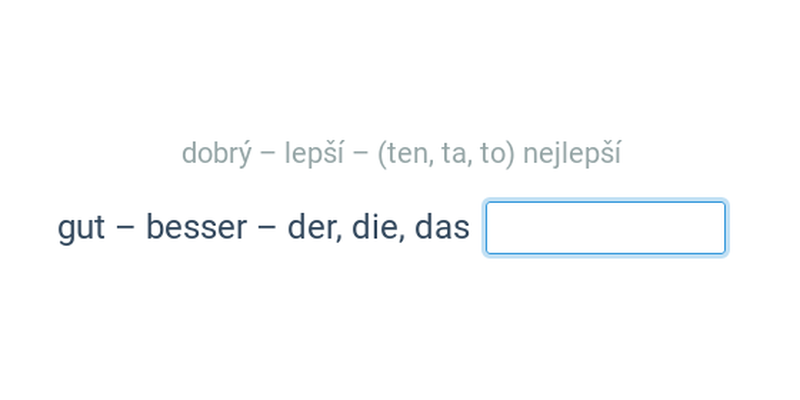 Nepravidelné stupňování: třetí stupeň v přívlastku