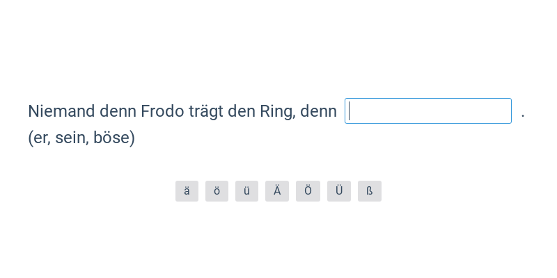 Spojky weil, denn a deshalb