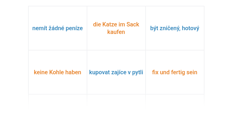 Jednoduché idiomy v němčině