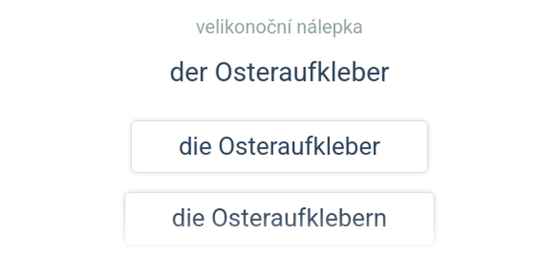 Množné číslo: Velikonoce