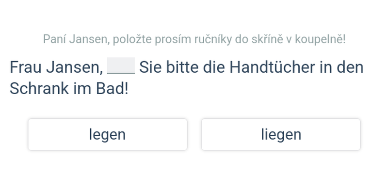 Tranzitivní a intranzitivní slovesa – přítomný čas