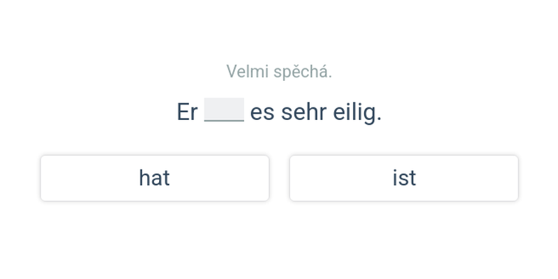 Slovesa sein a haben – přítomný čas