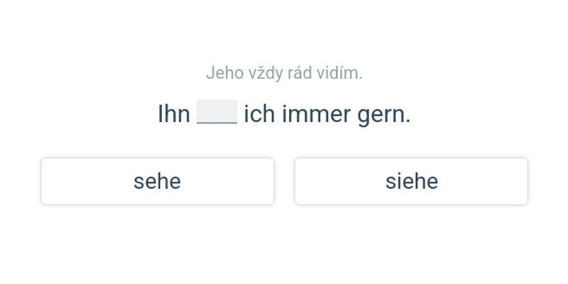 Silná slovesa – přítomný čas
