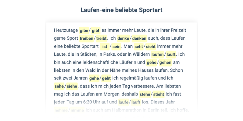 Silná slovesa – přítomný čas