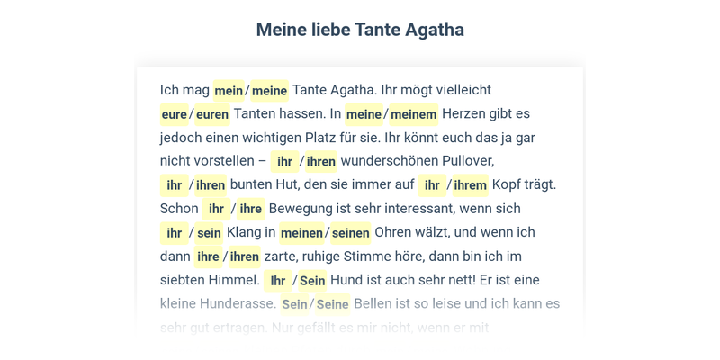 Přivlastňovací zájmena: mix