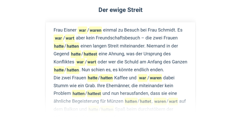 Slovesa sein a haben – préteritum