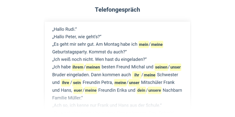 Přivlastňovací zájmena: mix