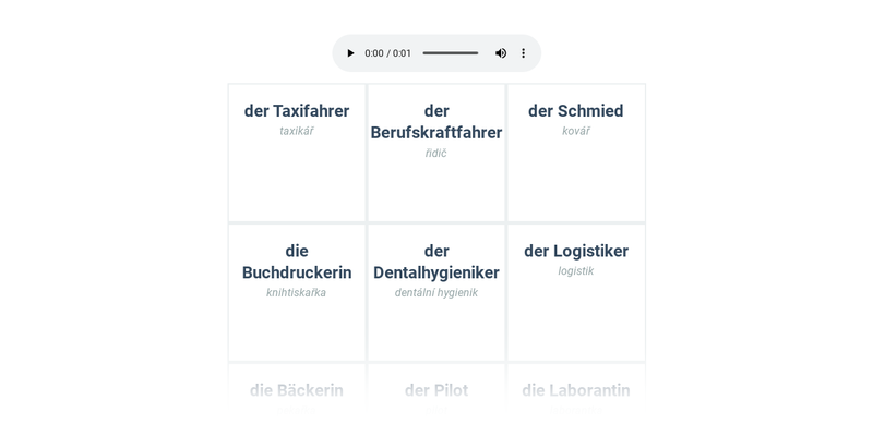 Povolání: základní slovíčka