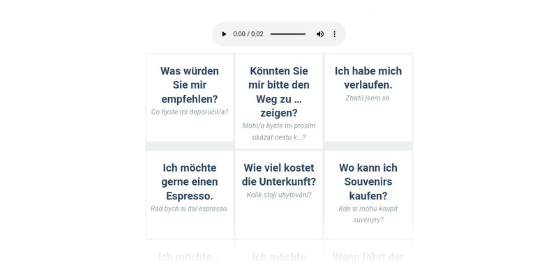 Cestování – fráze