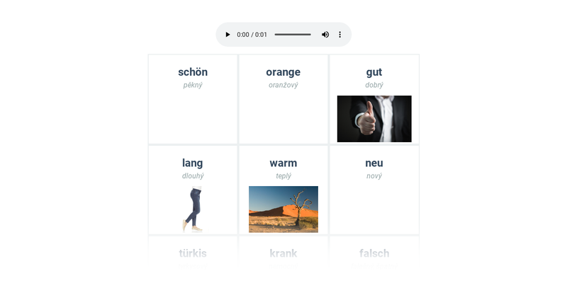 Přídavná jména, příslovce: mix