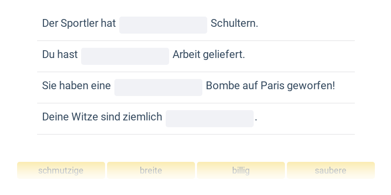 Základní přídavná jména