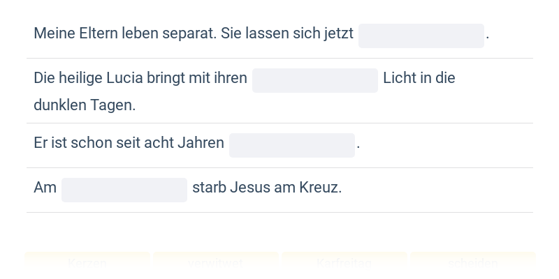 Životní události a svátky