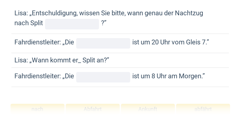 Cestování – fráze