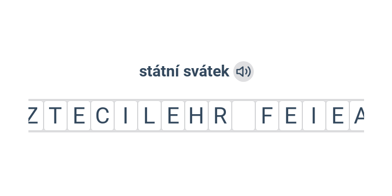 Svátky: společný základ slovíček