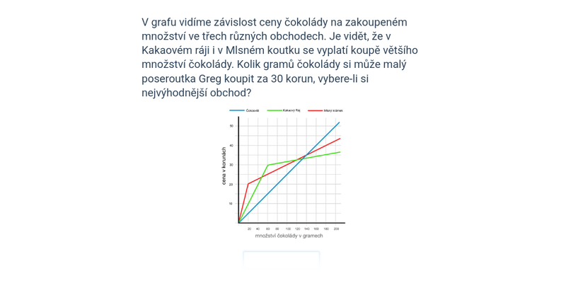 Slovní úlohy se spojnicovými grafy