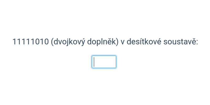 Binární čísla: záporná a desetinná