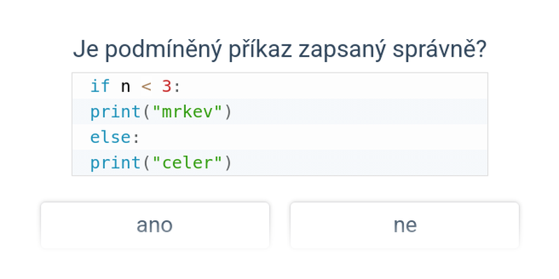 Podmíněný příkaz (if) v Pythonu