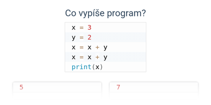 Proměnné a výrazy: mix