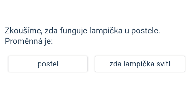 Proměnné: základní princip