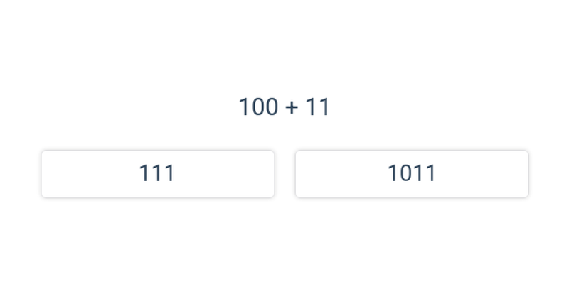 Binární čísla: aritmetika
