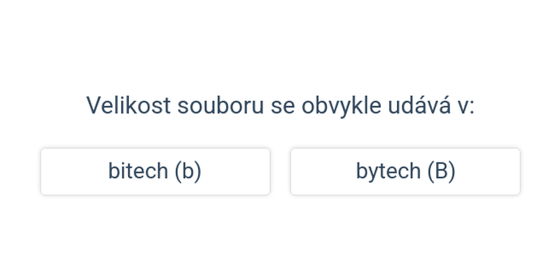 Informace, velikost dat