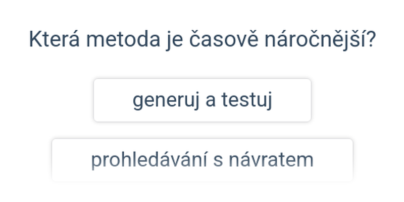 Splňování podmínek