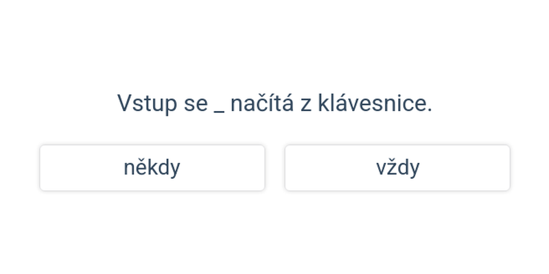 Vstup a výstup