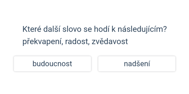 Společná vlastnost: slova