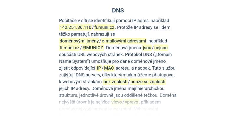 Počítačové sítě: protokoly