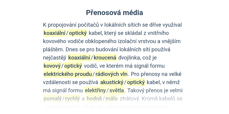 Počítačové sítě: hardware