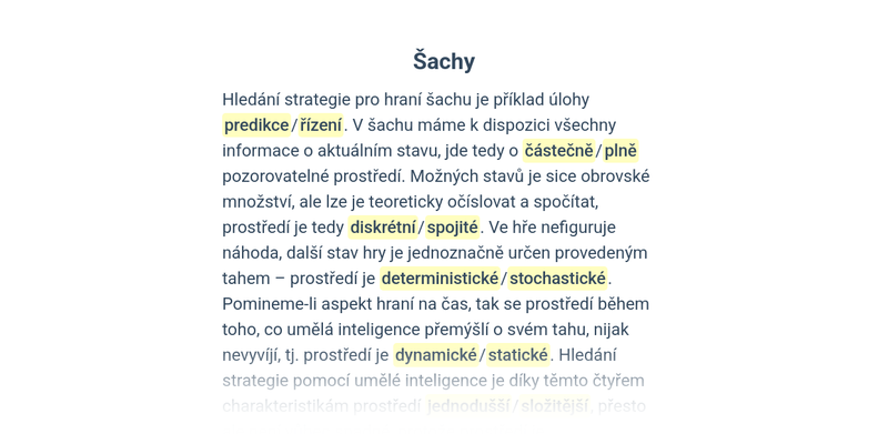 Úlohy a metody umělé inteligence