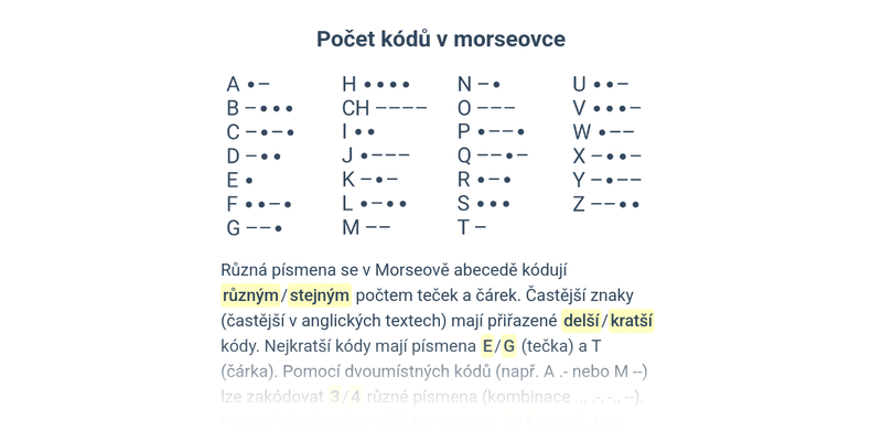 Základní kódování textu