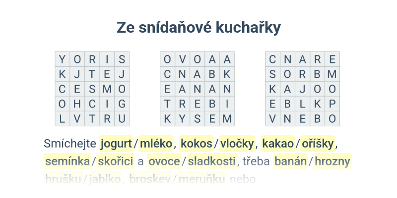 Šifry s nápadem