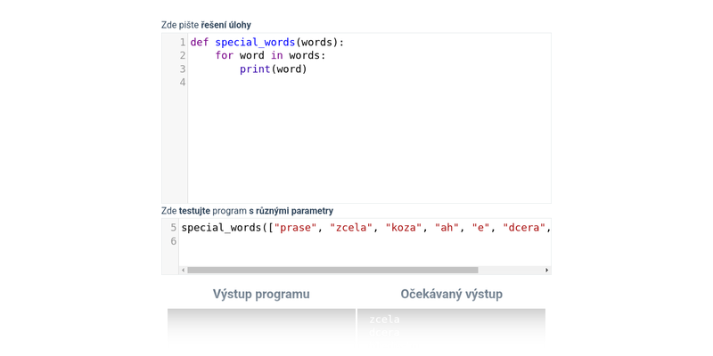 Seznamy a řetězce: vnořené