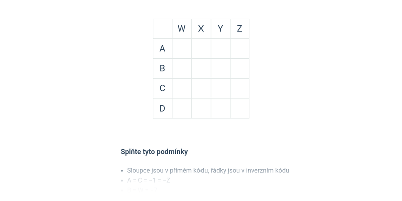 Křížovky: záporná čísla