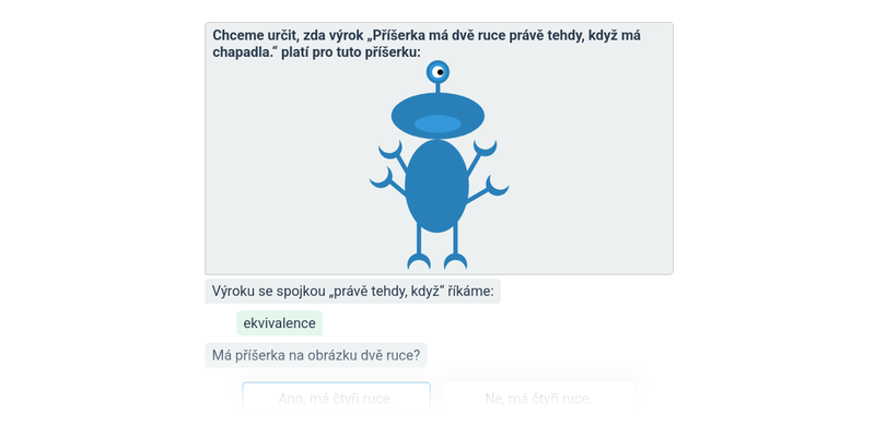 Příšerky: implikace a ekvivalence