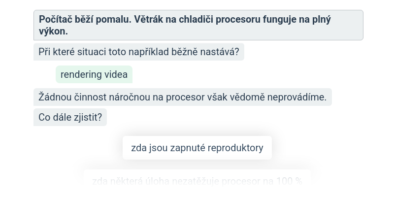 Technické problémy: ovládání počítače