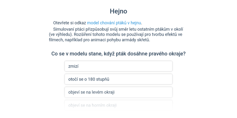 Modelování a simulace: biologie, příroda