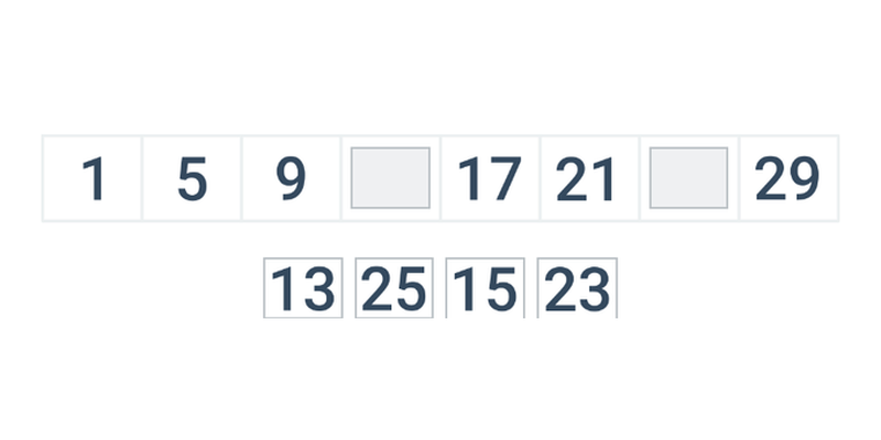 Doplňování řad: čísla