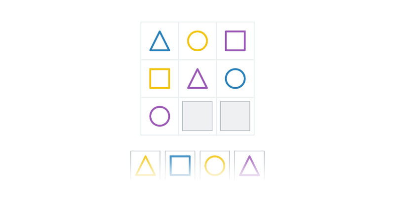 Doplňování řad: geometrické útvary