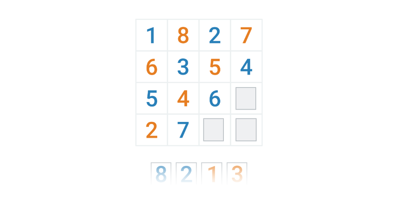 Doplňování řad: čísla